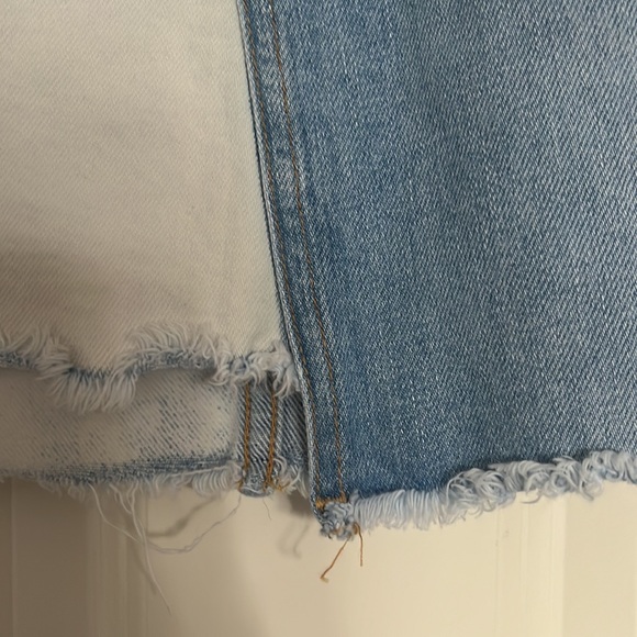 A+O Two Tone Asymmetrical Denim Skirt gently worn - Picture 4 of 8